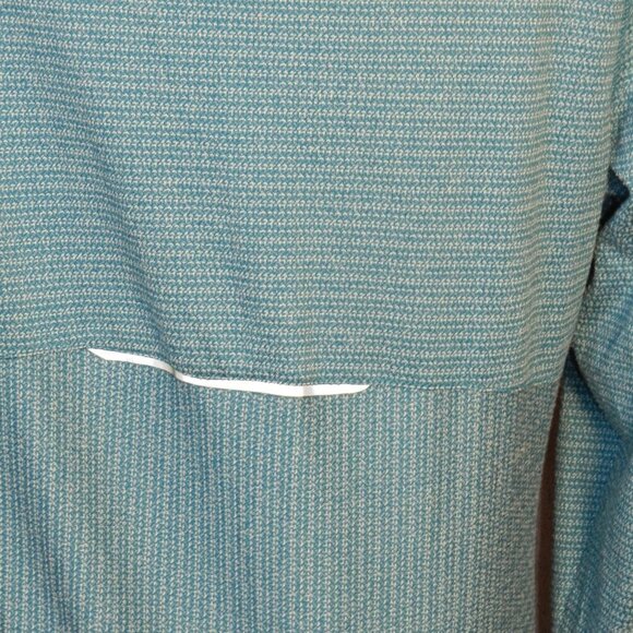 RBX Womens Light Blue Mid Zip Long Sleeve Athletic Workout Shirt Size L - Picture 8 of 11